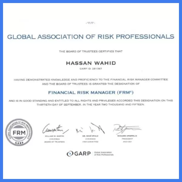 Chứng chỉ FRM